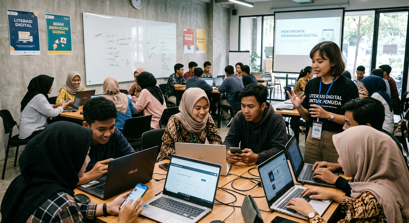 Workshop Literasi Digital Pemuda - kegiatan LIVESGP SURABAYA